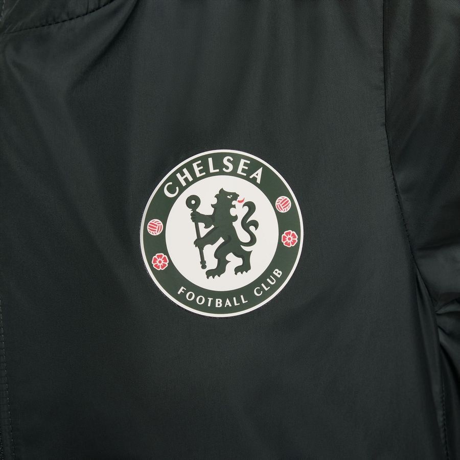 Chelsea Rain Jacket Academy Pro Storm-FIT - Outdoor Green/Phantom Kids-SoccerKits Hub | Buy Soccer Jerseys Online